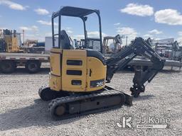 (Dixon, CA) 2015 John Deere 26G Mini Excavator Runs, Moves & Operates) (Leaks Hydraulic Fluid on Rub