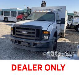 (Dixon, CA) 2008 Ford F550 4x4 Welder/Service Truck Not Running, Cranks Does Not Start, Drive Shaft