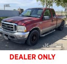 2003 Ford F250 Pickup Truck Runs & Moves, Engije Code P1211 Injector Control Pressure, Shift Indicat