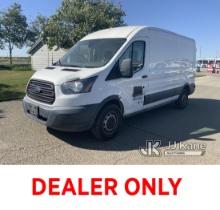 2015 Ford Transit-250 Cargo Van Runs & Moves, Back Window Glass Broken