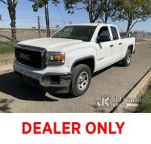 (Dixon, CA) 2015 GMC Sierra 1500 Extended-Cab Pickup Truck Runs & Moves) (Check Engine Light Is On,