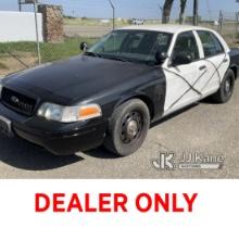 (Dixon, CA) 2009 Ford Crown Victoria Police Interceptor 4-Door Sedan Runs & Moves) (No Seat Belts in