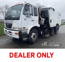 (Dixon, CA) 2010 Nissan UD3000 Sweeper Runs & Moves, Check Engine Light On, Sweeper Engine Does Not