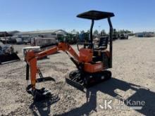 (Dixon, CA) 2024 AGT Industrial LH12R Mini Hydraulic Excavator New, Cranks, Does Not Start