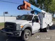 (Dixon, CA) Altec AT37G, Bucket Truck mounted behind cab on 2013 Ford F550 4x4 Service Truck Runs, M