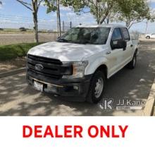 (Dixon, CA) 2020 Ford F150 4x4 Crew-Cab Pickup Truck Runs & Moves)(Accident Damage On Truck Bed, Dri