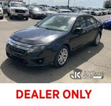 2012 Ford Fusion 4-Door Sedan Runs & Moves) (Bad Power Steering, Bad Alignment, Cracked Windshield, 