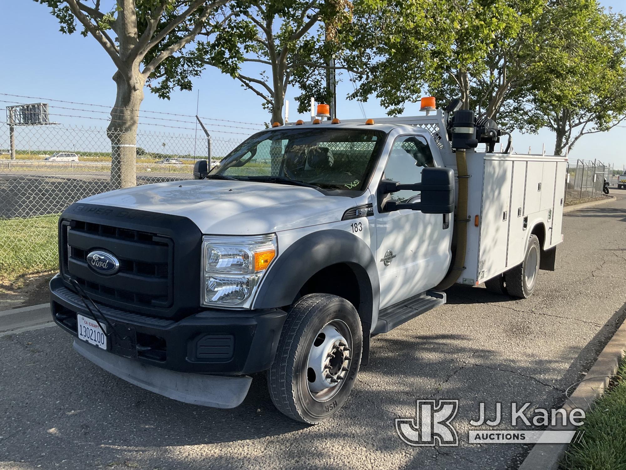 (Dixon, CA) 2011 Ford F550 Service Truck Runs & Moves.