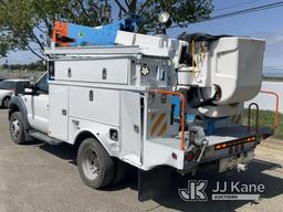 (Dixon, CA) Altec AT37G, Articulating & Telescopic Bucket Truck mounted behind cab on 2013 Ford F550