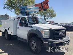 (Dixon, CA) Altec AT37G, Articulating & Telescopic Bucket Truck mounted behind cab on 2011 Ford F550