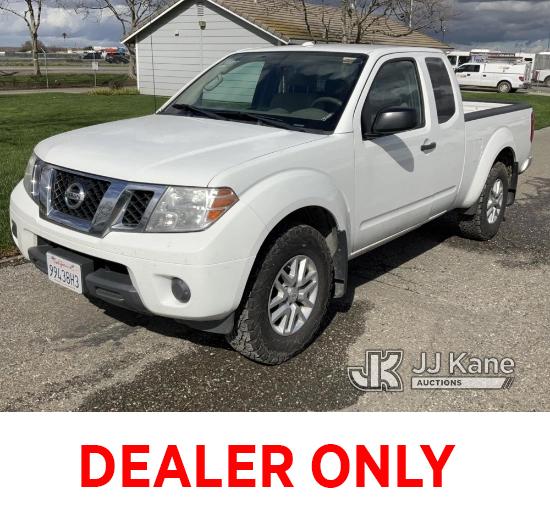 (Dixon, CA) 2016 Nissan Frontier 4x4 Extended-Cab Pickup Truck Runs & Moves, Bad Brakes, Must Be Tow