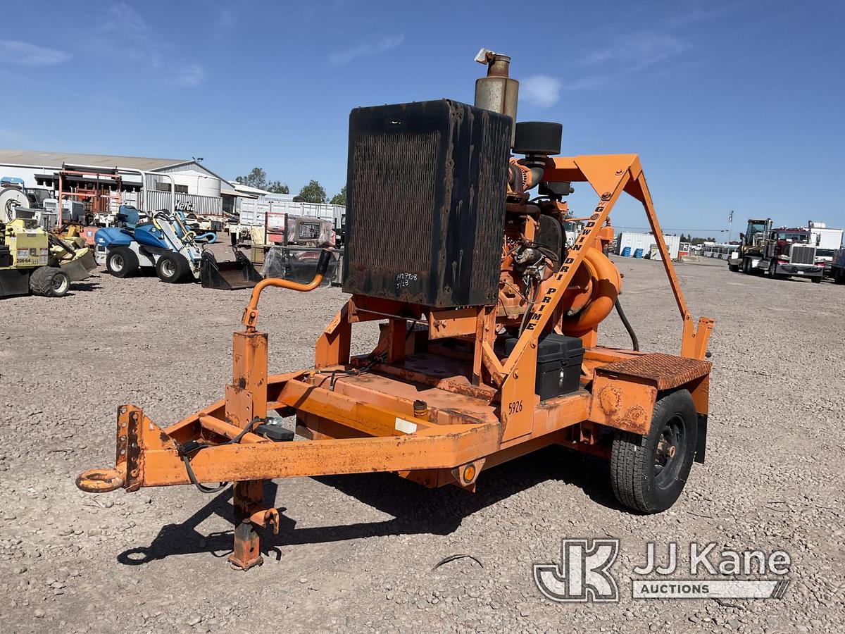 (Dixon, CA) 2000 MGS Inc Pump Trailer, Pump Trailer Godwin Pump S/N:0024087-2 Model:CD225-BS Road Wo