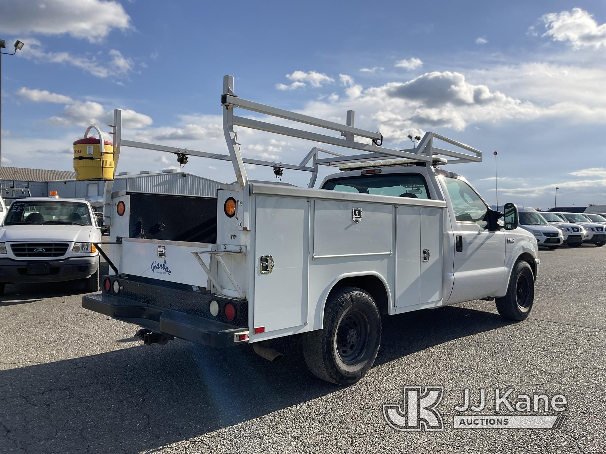 (Dixon, CA) 2003 Ford F250 Service Truck Runs & Moves, Engine Misfires