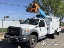 (Dixon, CA) Altec AT37G, Articulating & Telescopic Bucket Truck mounted behind cab on 2011 Ford F550