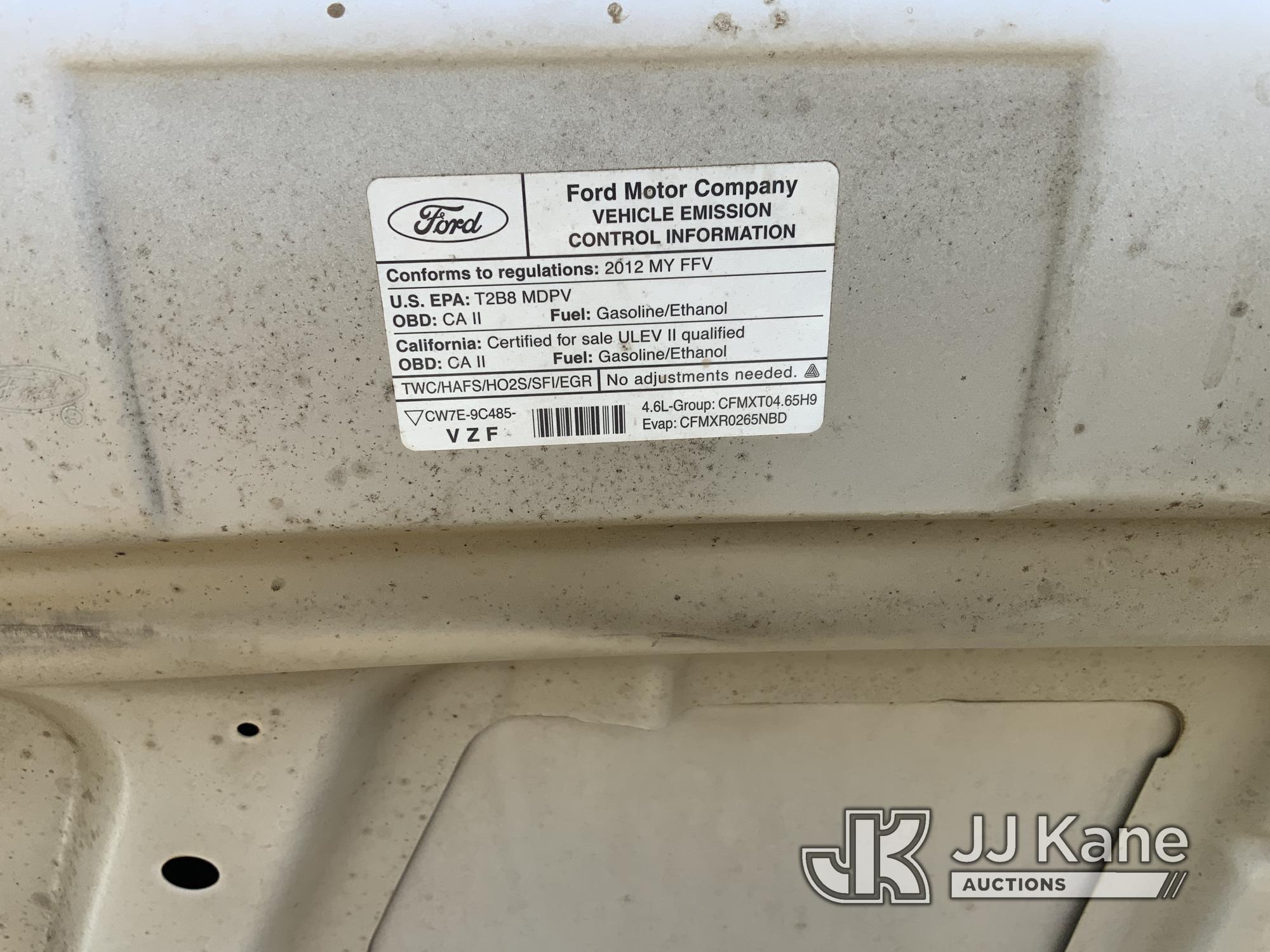 (Dixon, CA) 2012 Ford E150 XLT Passenger Van Runs & Moves) (Air Bag Light On