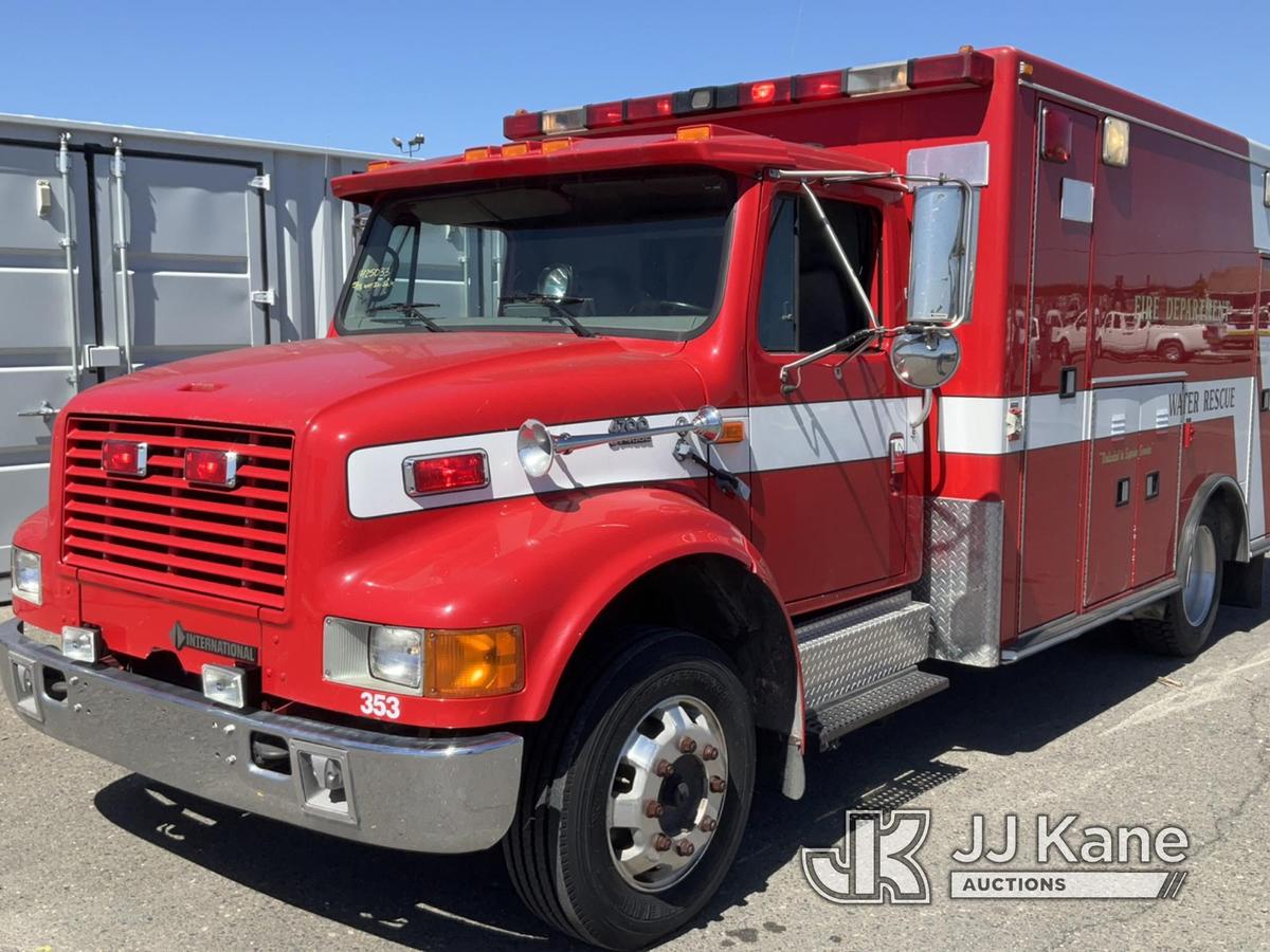 (Dixon, CA) 1999 International 4700 Ambulance/Rescue Vehicle Runs & Moves