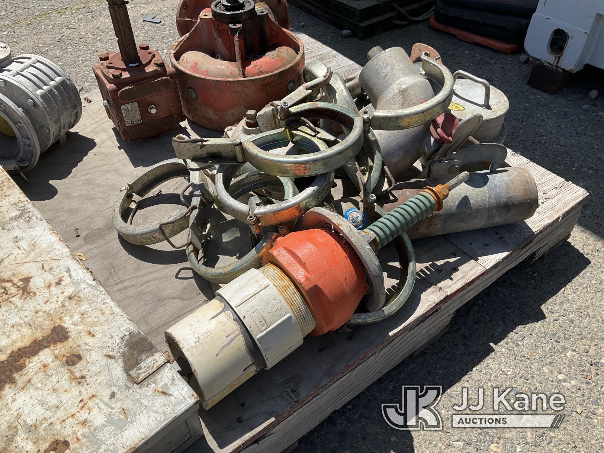 (Dixon, CA) Pallet With Irrigation Reel & Miscellaneous parts. NOTE: This unit is being sold AS IS/W