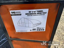 (Dixon, CA) 30ft x 40ft Tunnel Greenhouse Tent (New ) NOTE: This unit is being sold AS IS/WHERE IS v