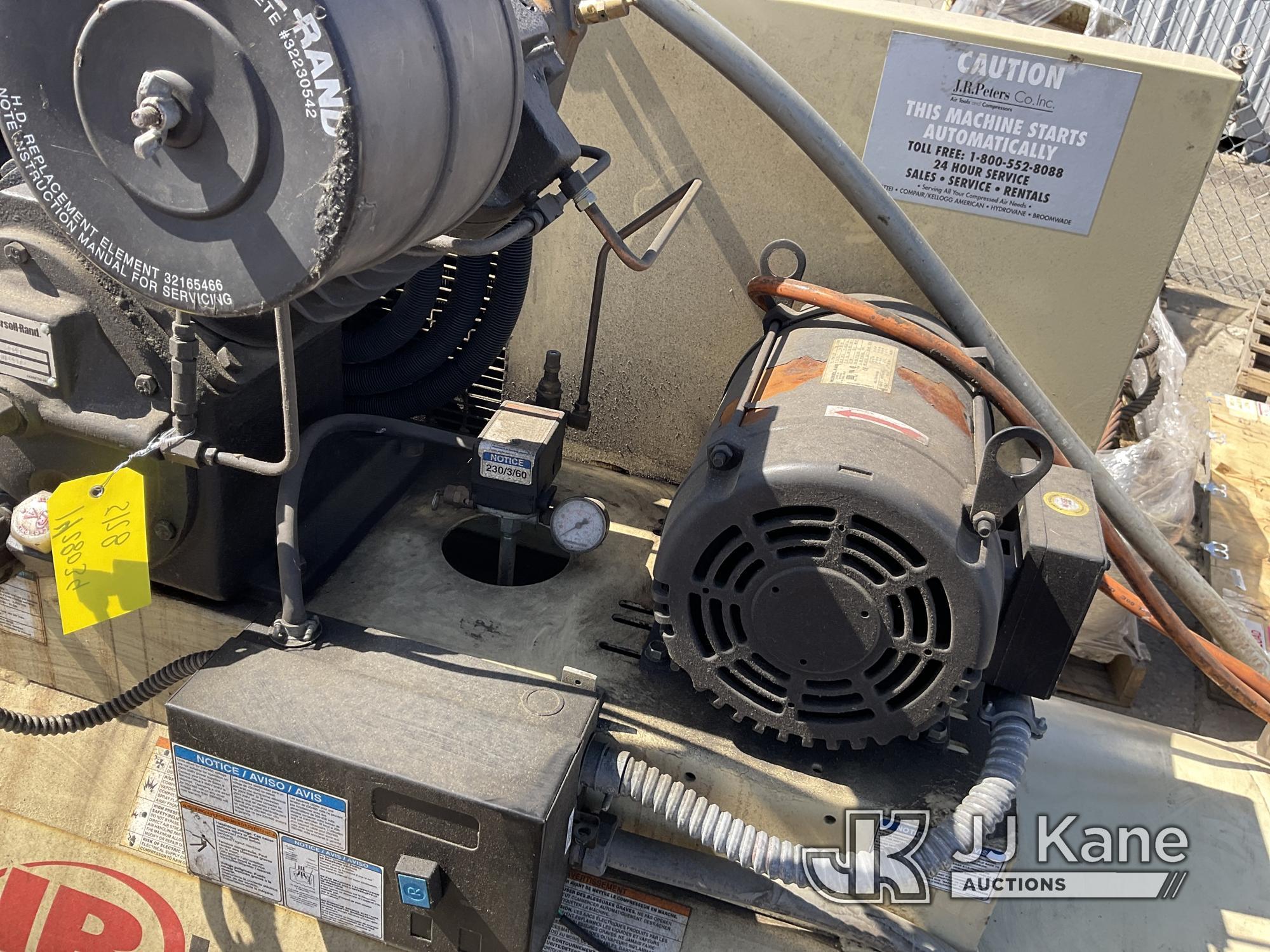 (Dixon, CA) Ingersoll-Rand Air Compressor NOTE: This unit is being sold AS IS/WHERE IS via Timed Auc
