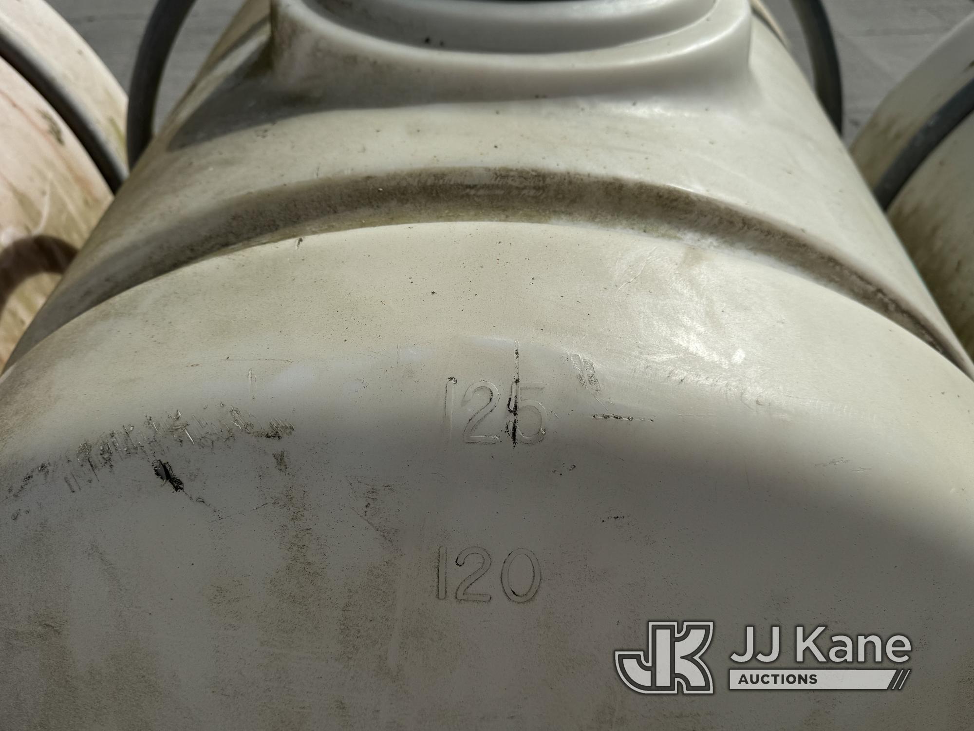 (Dixon, CA) (3) 125Gal Water Tank (Used) NOTE: This unit is being sold AS IS/WHERE IS via Timed Auct