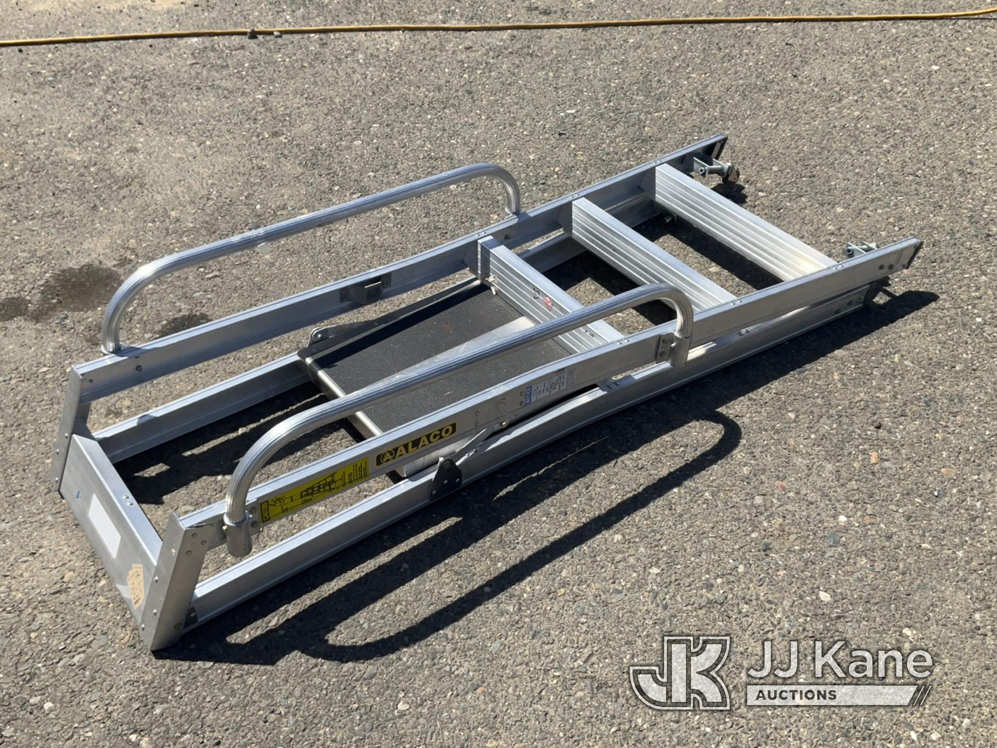 (Dixon, CA) Rolling Ladder (Missing Hardware for Platform) NOTE: This unit is being sold AS IS/WHERE