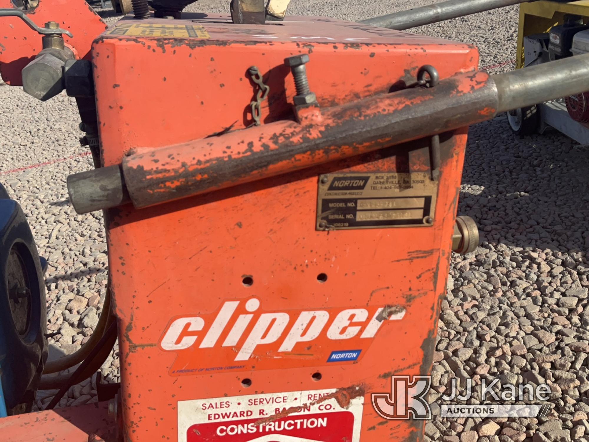 (Dixon, CA) Norton Clipper Norton Clipper Concrete Saw, Model C 143 GAA Does Not Start & Conditions