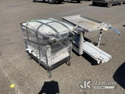 (Dixon, CA) (2) Utility Carts with Tarps & Metal Tubes NOTE: This unit is being sold AS IS/WHERE IS