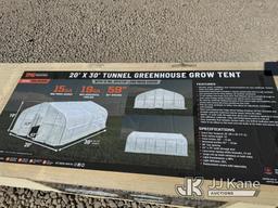 (Dixon, CA) 20ft x 30ft Tunnel Greenhouse Tent (New ) NOTE: This unit is being sold AS IS/WHERE IS v