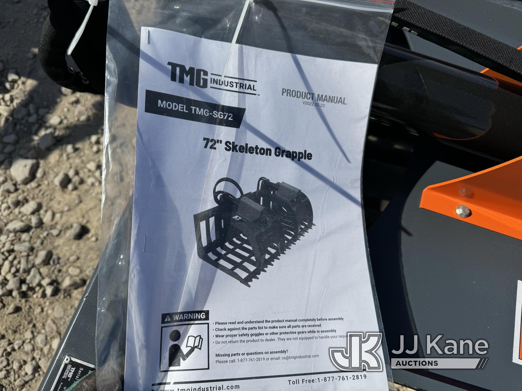 (Dixon, CA) 72in Skid Steer Skeleton Grapple Bucket (New ) NOTE: This unit is being sold AS IS/WHERE