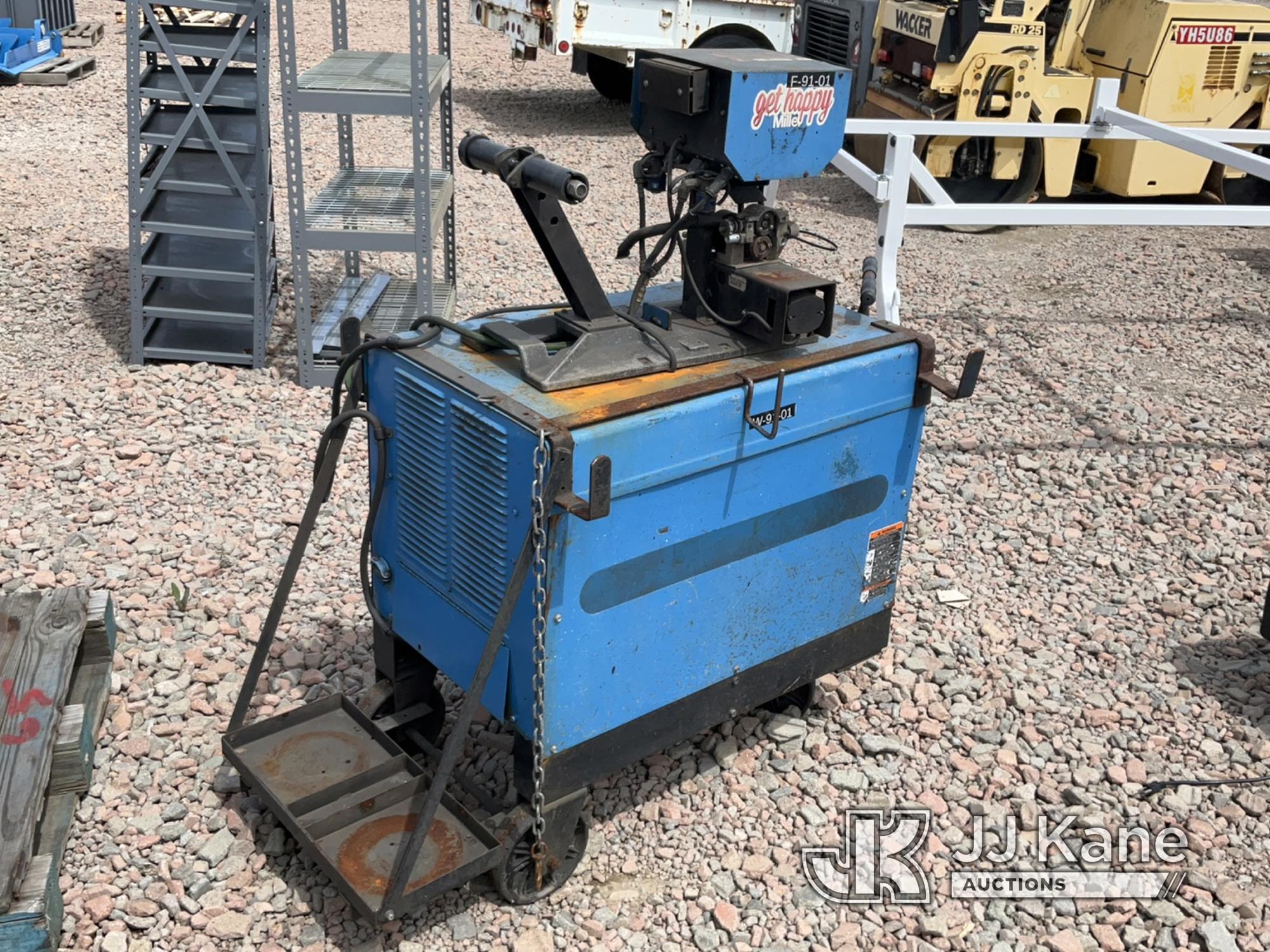 (Dixon, CA) Miller Welder With Wire Feeder (Worn Worn, Rust Damage, Operation Status Unknown