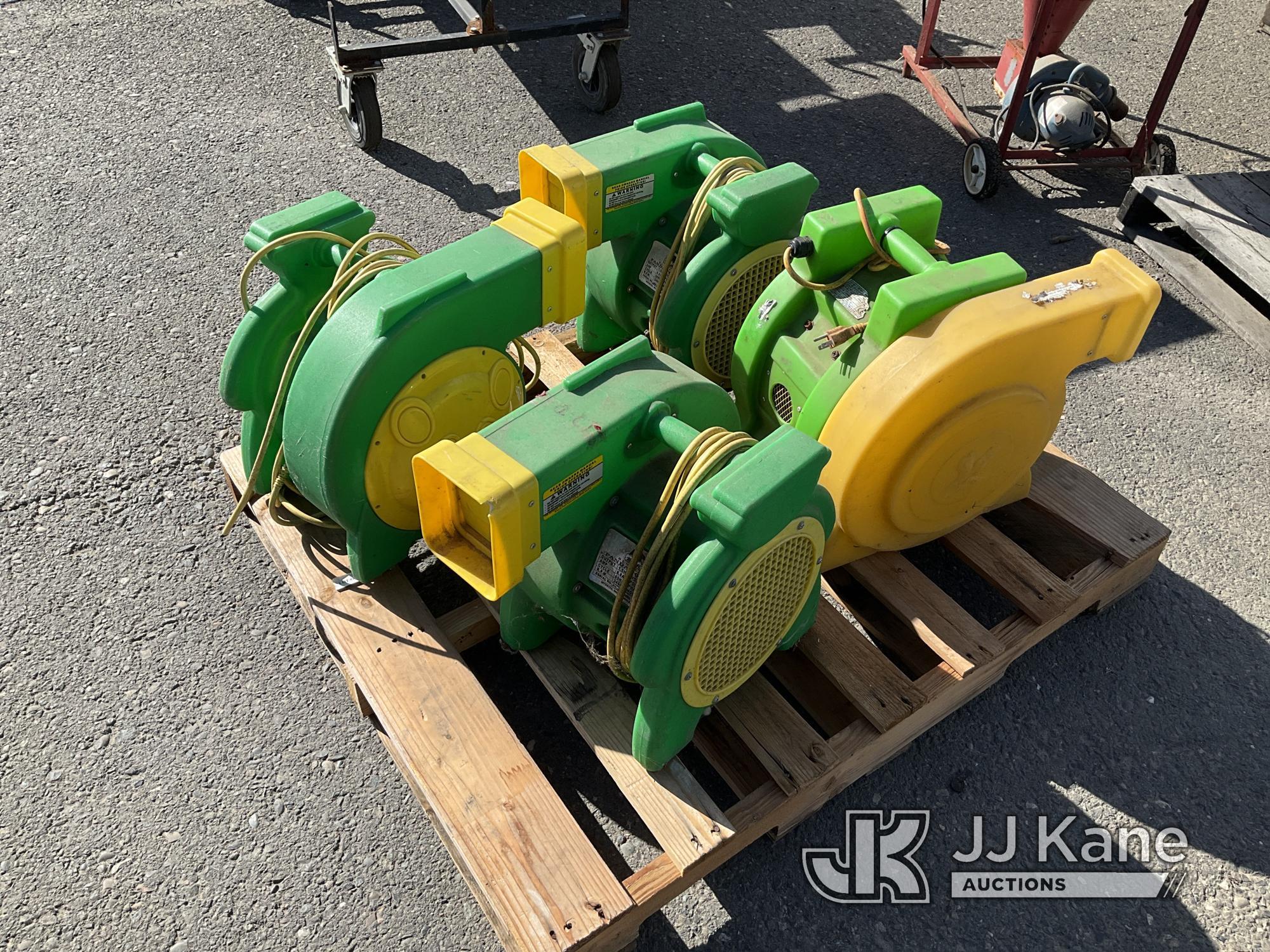 (Dixon, CA) Pallet Of Jump House Blowers. NOTE: This unit is being sold AS IS/WHERE IS via Timed Auc