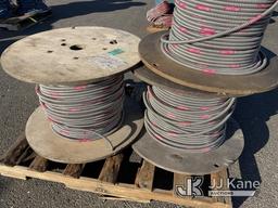 (Dixon, CA) Pallet with (3) Reels of Cable NOTE: This unit is being sold AS IS/WHERE IS via Timed Au