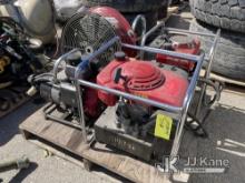 (Dixon, CA) Pallet with (3) Hydraulic Motors & Ventilation Fan NOTE: This unit is being sold AS IS/W