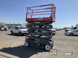 (Dixon, CA) Skyjack Scissor Lift 26ft 32in Electric. (Operates.) NOTE: This unit is being sold AS IS