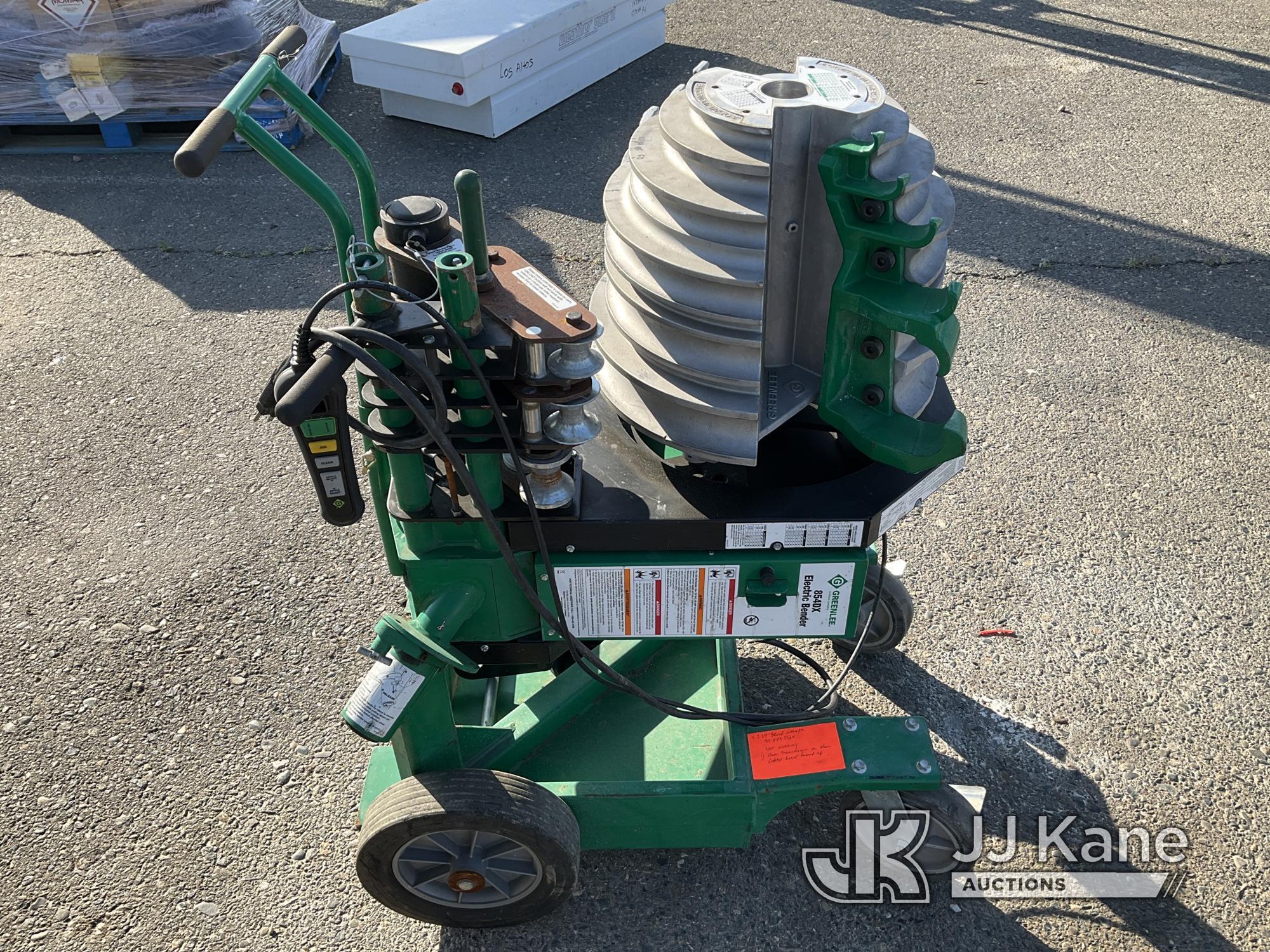 (Dixon, CA) Conduit Bender NOTE: This unit is being sold AS IS/WHERE IS via Timed Auction and is loc