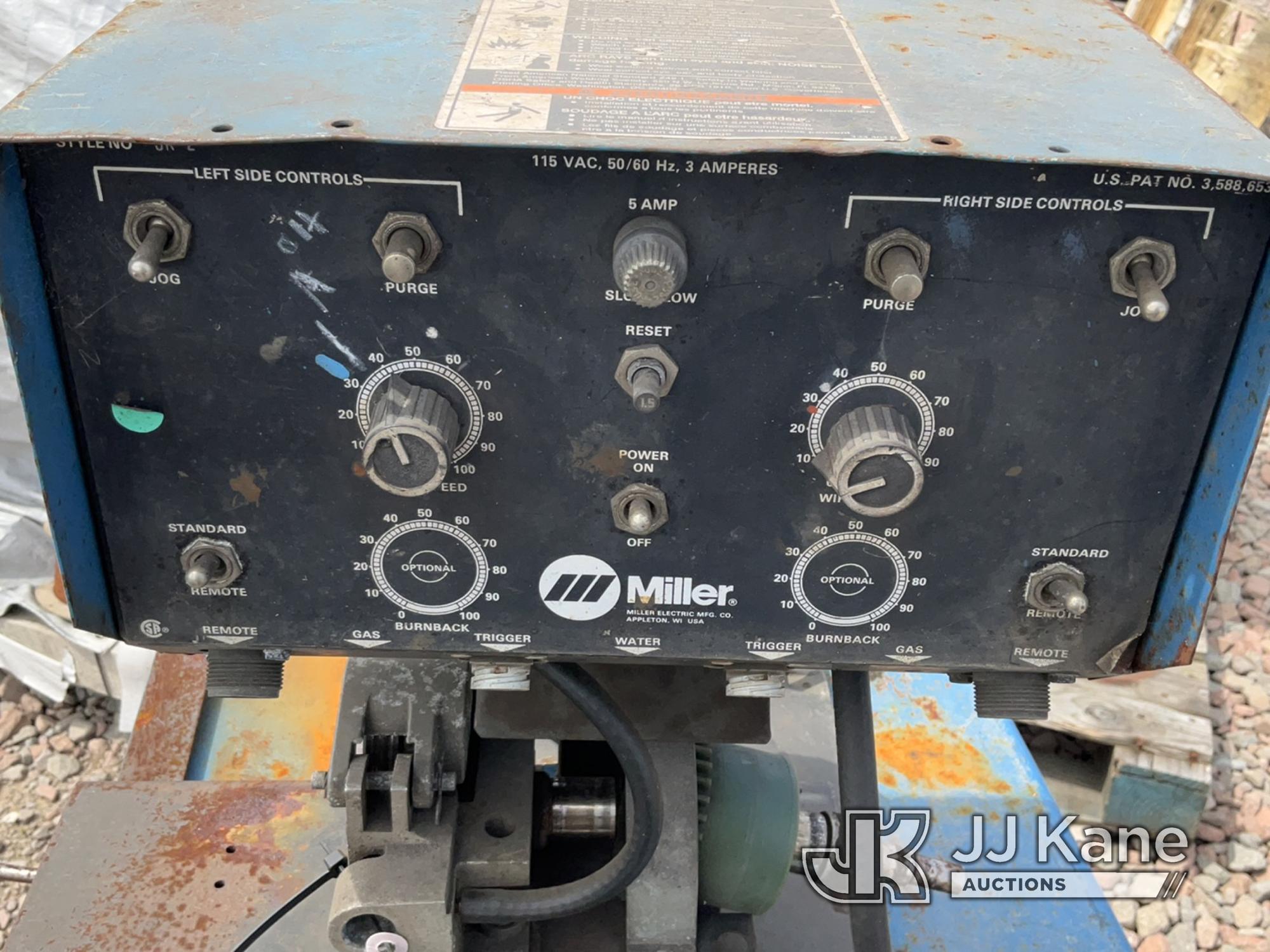 (Dixon, CA) Miller Welder With Wire Feeder (Worn Worn, Rust Damage, Operation Status Unknown