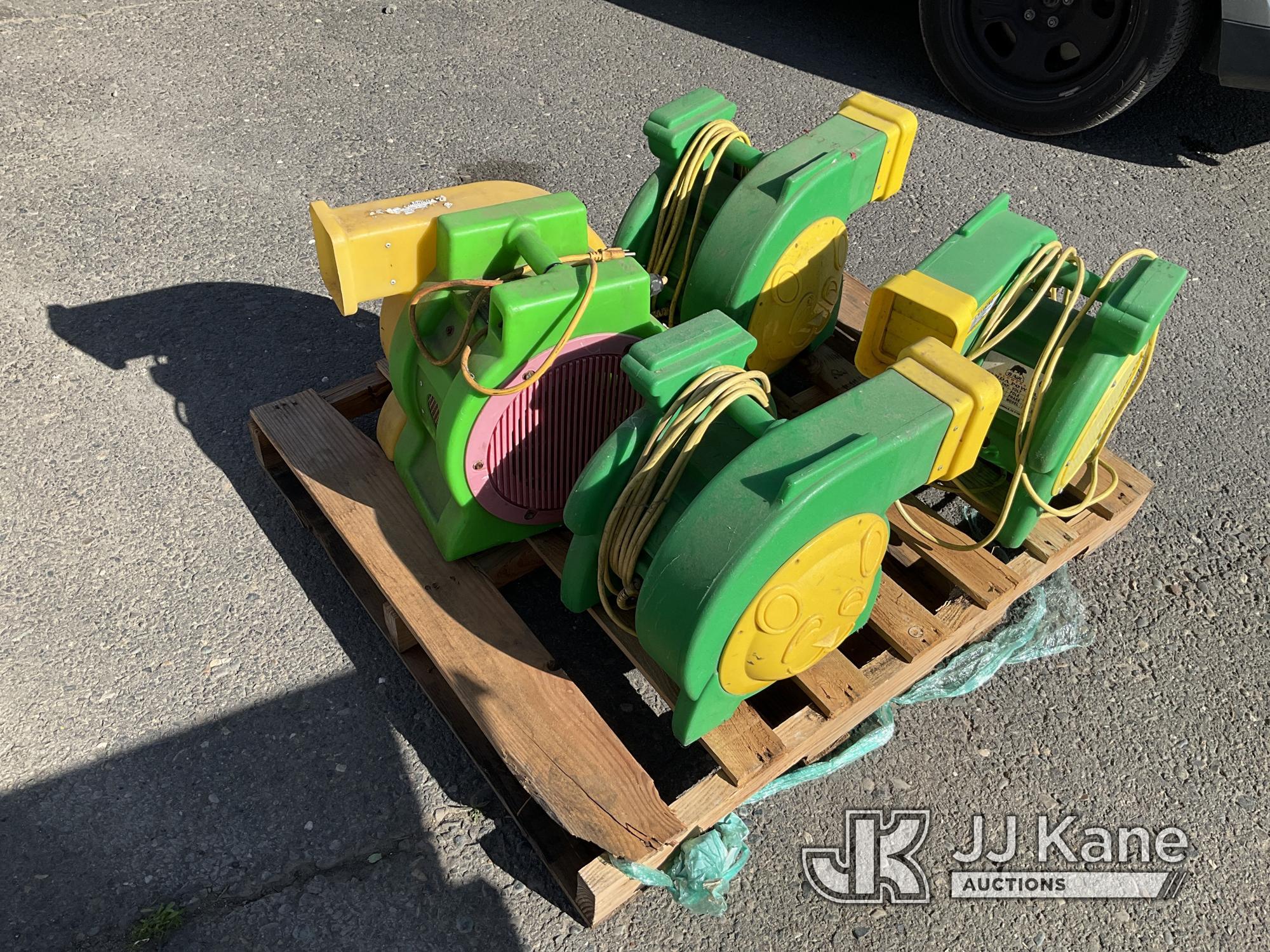 (Dixon, CA) Pallet Of Jump House Blowers. NOTE: This unit is being sold AS IS/WHERE IS via Timed Auc