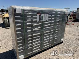 (Dixon, CA) 85in 35 Drawer Tool Storage (New) NOTE: This unit is being sold AS IS/WHERE IS via Timed