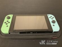 (Jurupa Valley, CA) Nintendo Switch Console (Used) NOTE: This unit is being sold AS IS/WHERE IS via