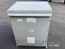 (Jurupa Valley, CA) 1 Electric Transformer (Used) NOTE: This unit is being sold AS IS/WHERE IS via T