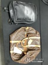 Black Backpack & Brown Purse Used