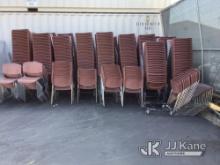 400 Stacking Chairs (19 Rolling Chair Racks are included) (Used) NOTE: This unit is being sold AS IS