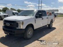 2019 Ford F250 4x4 Crew-Cab Pickup Truck Runs & Moves, Service Engine Light On, Body Damage,