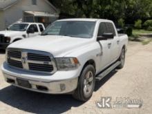 2017 Dodge Ram 1500 4x4 Crew-Cab Pickup Truck Starts With A Jump, Runs And Moves, Intermittent Engin