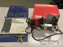 (South Beloit, IL) Key Cutting Machine (Motor turns on Motor turns on, drive belt broken, cutter con