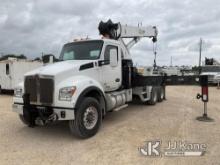 (Houston, TX) Altec AC30-53T, Hydraulic Crane mounted behind cab on 2018 Kenworth T880 T/A Cab & Cha