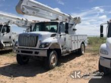 Altec AA55E, Material Handling Bucket Truck rear mounted on 2015 International 7300 4x4 Utility Truc