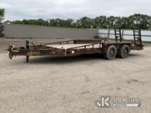2011 Belshe Industries T/A Tagalong Equipment Trailer Rust Damage