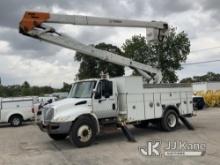 HiRanger TCX-55, Articulating & Telescopic Bucket Truck mounted on 2011 International Durastar 4300 