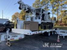 (Houston, TX) Altec DL42-TR, Digger Derrick rear mounted on 2007 IHI IC50 All-Terrain Track Machine,